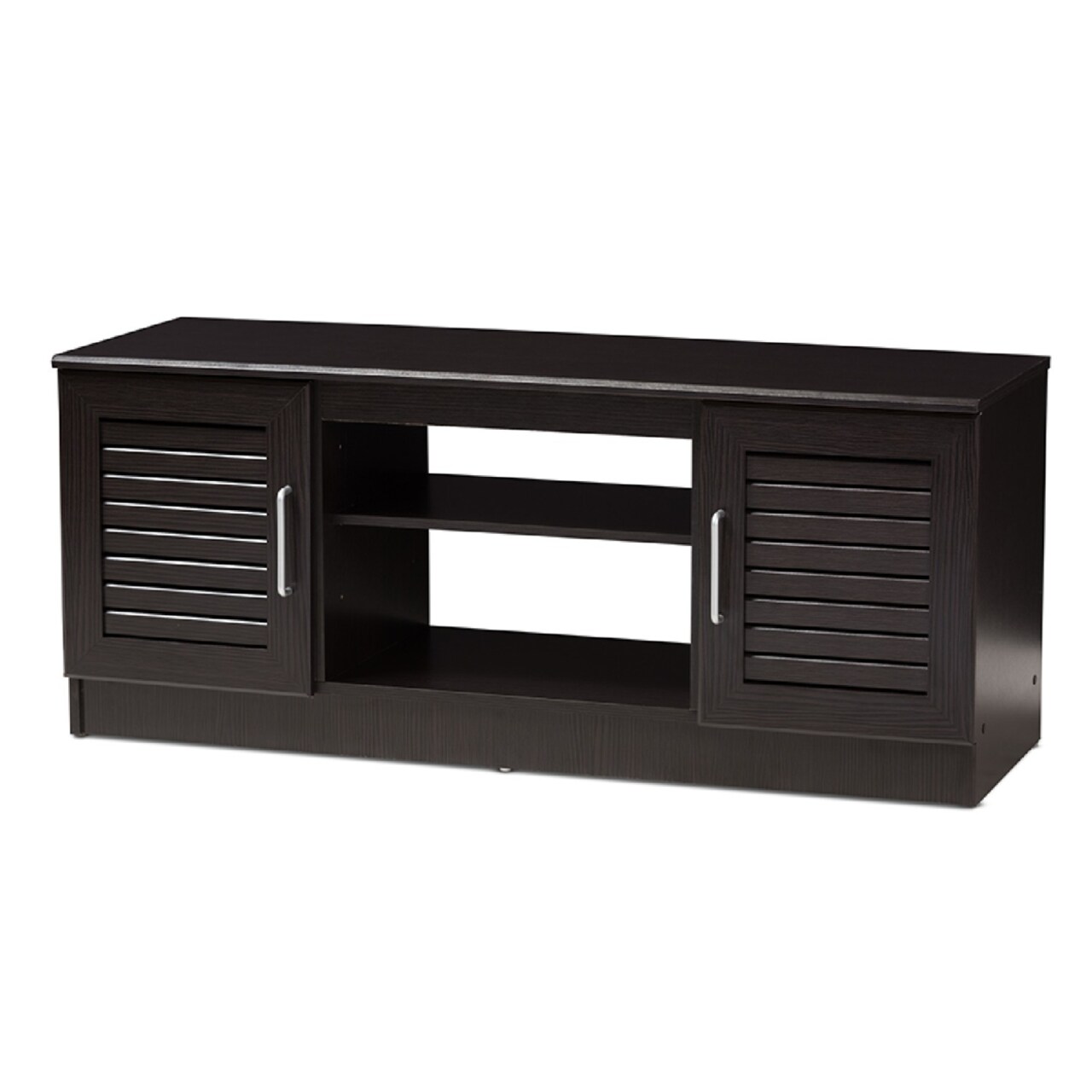 Wholesale Interiors Baxton Studio Gianna Modern and Contemporary Wenge Brown Finished TV Stand